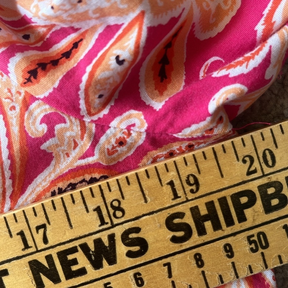 LOFT Paisley Smock Cuff V-Neck Blouse, Size Small - Picture 12 of 12